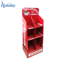 Retail Cardboard Floor Display Stand For Grocery Store